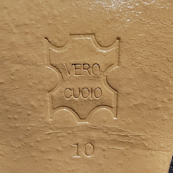 Candela NYC Mesh Studded Zippered Wedge-like Heels Italian Leather - Picture 9 of 10